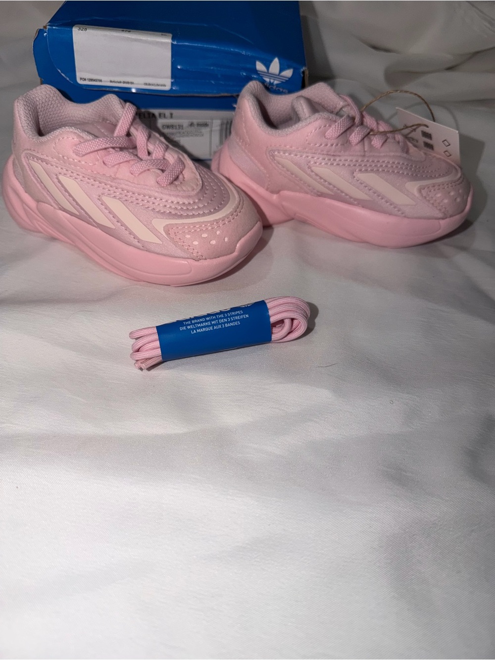 adidas Originals Ozelia El I Infant Sneakers "Clear Pink" – Size 5K (NWT)